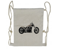 Motorbike Power Ride Drawstring Backpack