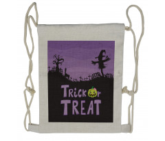 Halloween Trick or Treat Drawstring Backpack