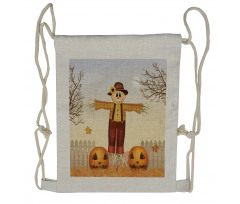 Carved Pumpkin Drawstring Backpack