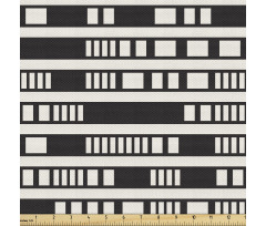 Geometrik Parça Kumaş Yatay Şeritlerin İçindeki Dikdörtgenler