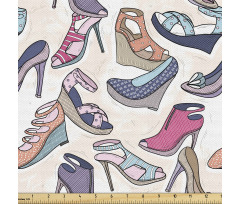 Moda Parça Kumaş Sık Tekrarlanmış Topuklu Ayakkabı Çeşitleri