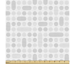 Geometrik Parça Kumaş Tekrarlayan Dairesel Şekilli İllüstrasyon