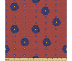 Bahçe Parça Kumaş Küçük ve Büyük Dikey Parlak Çiçek Desenleri