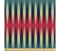 Geometrik Parça Kumaş Tekrarlı Dikey Şeritlerle Göz Alıcı Desen