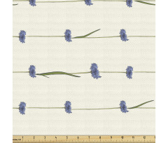 Çiçekli Parça Kumaş Yatay Yönlü Tekrarlı Kantaron Motifleri
