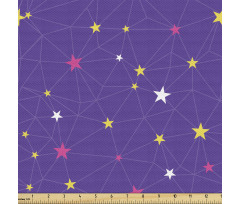 Gökyüzü Parça Kumaş Astronomik Takımyıldızı Haritası Deseni 