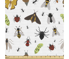 Böcek Parça Kumaş Uğur Böceği Arı Örümcek Salyangoz Çizimleri