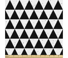 Geometrik Parça Kumaş Monokrom Küçük Üçgenler Mozaik Deseni