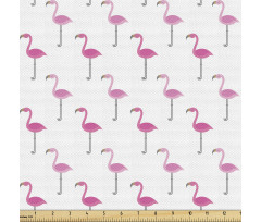 Egzotik Parça Kumaş Minimal Tasarım Sevimli Sanatsal Flamingo