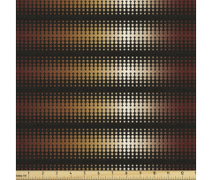 Geometrik Parça Kumaş Metalimsi Zemin Üzerinde Delikler Deseni