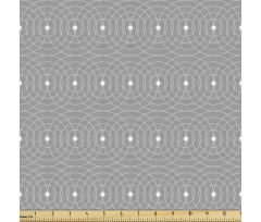 Geometrik Parça Kumaş Mozaik Görünümlü İç İçe Geçmiş Daireler