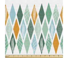 Geometrik Parça Kumaş Modern Süslemeli Baklava Dilimi Motifleri
