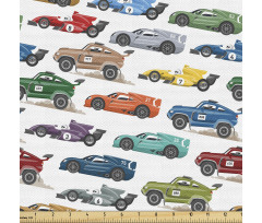 Rengarenk Parça Kumaş Küçük Yarış Ralli Arabaları Koleksiyonu