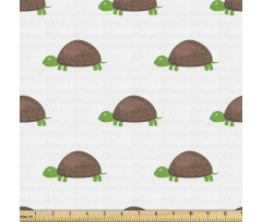 Kaplumbağa Parça Kumaş Simetrik Ard Arda Devamlı Sürüngenler