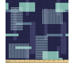 Modern Parça Kumaş Kareler ve Dikdörtgenler ile Geometrik Desen