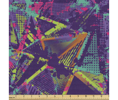 Soyut Parça Kumaş Rengarenk Geometrik