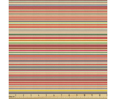 Retro Parça Kumaş Rengarenk Bohem Hippi Temalı Yatay Çizgiler