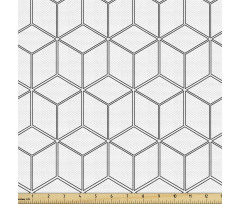 Geometrik Parça Kumaş Siyah Beyaz Küpler