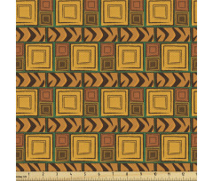 Soyut Parça Kumaş Geometrik Kilim Motifli