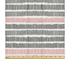 Soyut Parça Kumaş El Çizim Sıralı Çizgili Desenli