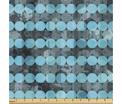 Geometrik Parça Kumaş Kesintisiz Yuvarlak Dokulu Modern Görsel