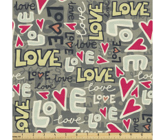 Sevgililer Günü Parça Kumaş Aşk Yazılı Sevgi Sembolleri Model