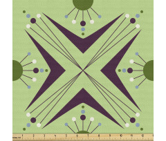 Soyut Parça Kumaş Abstre Tekrarlı Atomik Moleküller Örüntüsü