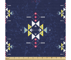 Şekilli Parça Kumaş Dalgalı Arka Planda Geometrik Desenler