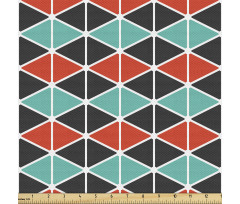 Geometrik Parça Kumaş Birbirine Yapıştırılmış Üçgenli Poster