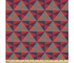 Geometrik Parça Kumaş Tekrarlayan Üçgenlerden Oluşmuş Poster