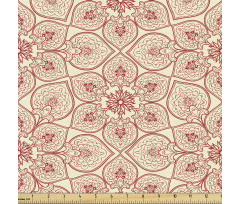 Bitki Parça Kumaş Çiçeksi Mandala Figürlü Süslemeli Poster