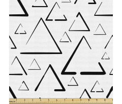 Geometrik Parça Kumaş Kesik Çizgili Üçgenlerden Oluşan Poster