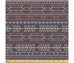 Geometrik Parça Kumaş Yatay Kültürel Detaylı Retro Duvar Kağıdı