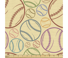 Beysbol Parça Kumaş Farklı Boyutlarda Sopa ile Vurulan Top