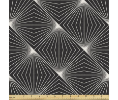 Geometrik Parça Kumaş Çizgili Şeritler Desenli Kafes Modeli
