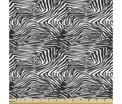 Afrika Parça Kumaş Sık Tekrarlanmış Zebra Tüyleriyle Desen