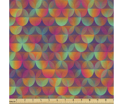 Soyut Parça Kumaş Rengarenk Fon Üzerindeki Geometrik Şekiller