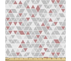 Geometrik Parça Kumaş Tekrarlı Uyum İçerisinde Üçgenler Desen