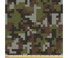 Ordu Parça Kumaş Büyük Pikseller ile Askeri Kamuflaj Deseni