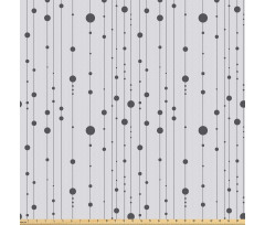 Geometrik Mikrofiber Parça Kumaş Puantiye Süslemeli Düz Dikey Şeritler