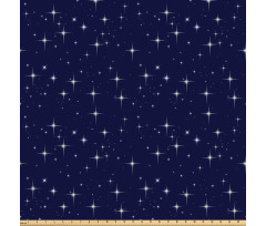Galaksi Mikrofiber Parça Kumaş Gece Gökyüzünde Parlayan Yıldızlar Model