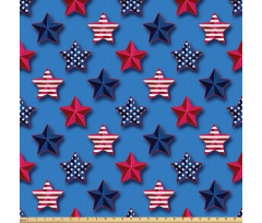 Amerika Mikrofiber Parça Kumaş ABD Bayrağı Desenlerinde Yıldız Çizimleri