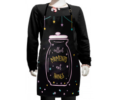 Wording in Jar Polka Dots Kids Apron