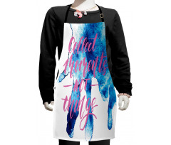 Watercolor Splatters Concept Kids Apron