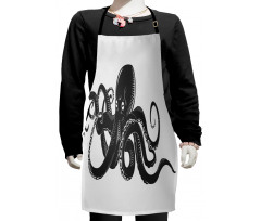 Curling Tentacles Curl Kids Apron