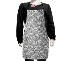 Many Octopus Arms Curls Kids Apron