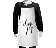 Cursive Wise Handwritten Kids Apron