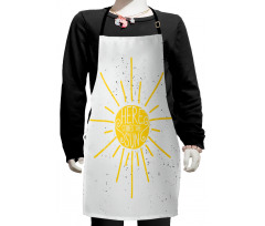 Text Art Grunge Kids Apron