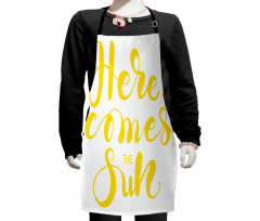 Monotone Letters Kids Apron