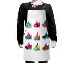 Arrangement of Footwear Kids Apron